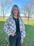 Checker Taupe Jacket