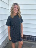 Vintage Leopard T-Shirt Dress