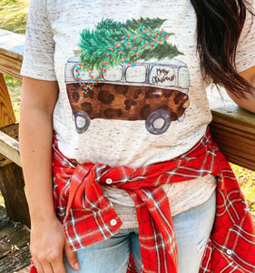 Hippie Leopard Christmas Tee