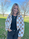 Checker Taupe Jacket