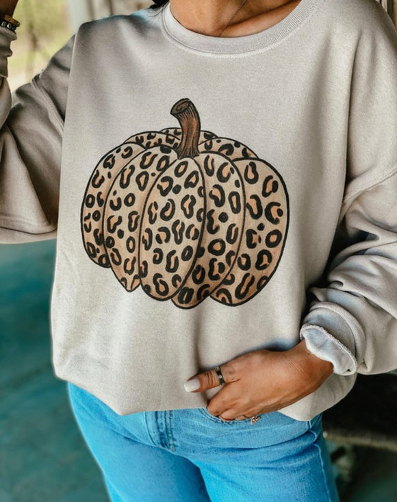 Leopard Pumpkin Sweatshirt