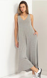 Heather Gray Jumpsuit